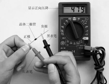 數(shù)字萬用表測場效應管