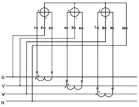 三相電表接線圖