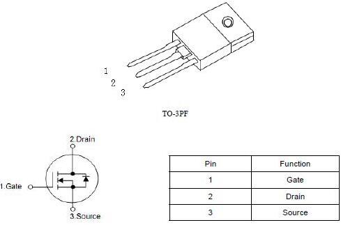 開關電源MOS管,KNX42150A,2.8A/1500V