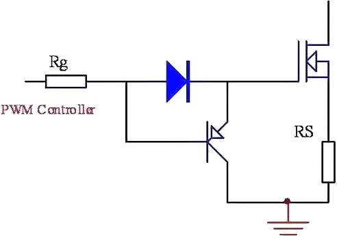 MOSFET柵極,驅(qū)動電路,PNP