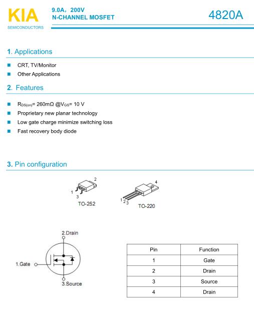 4820,KNX4820A/B,9.0A/200V