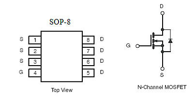 剃毛器專用MOS管,KIA4603A，7A/30V