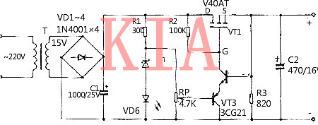 直流穩(wěn)壓電源電路圖