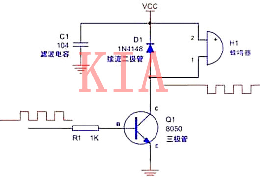 蜂鳴器驅動電路圖