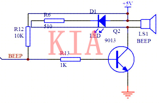 蜂鳴器驅動電路圖
