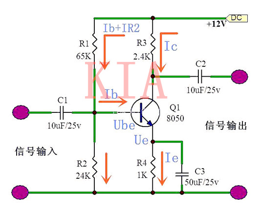 三極管放大電路干貨：偏置電路如何計(jì)算確定？-KIA MOS管