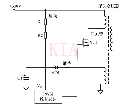 【電路設(shè)計】場效應(yīng)管開關(guān)電源啟動電路圖-KIA MOS管