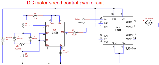 pwm電機調(diào)速原理,pwm電機調(diào)速電路-KIA MOS管